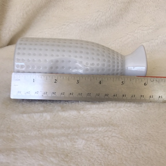 Crate & Barrel White Ceramic Sake Bottle - Picture 11 of 11